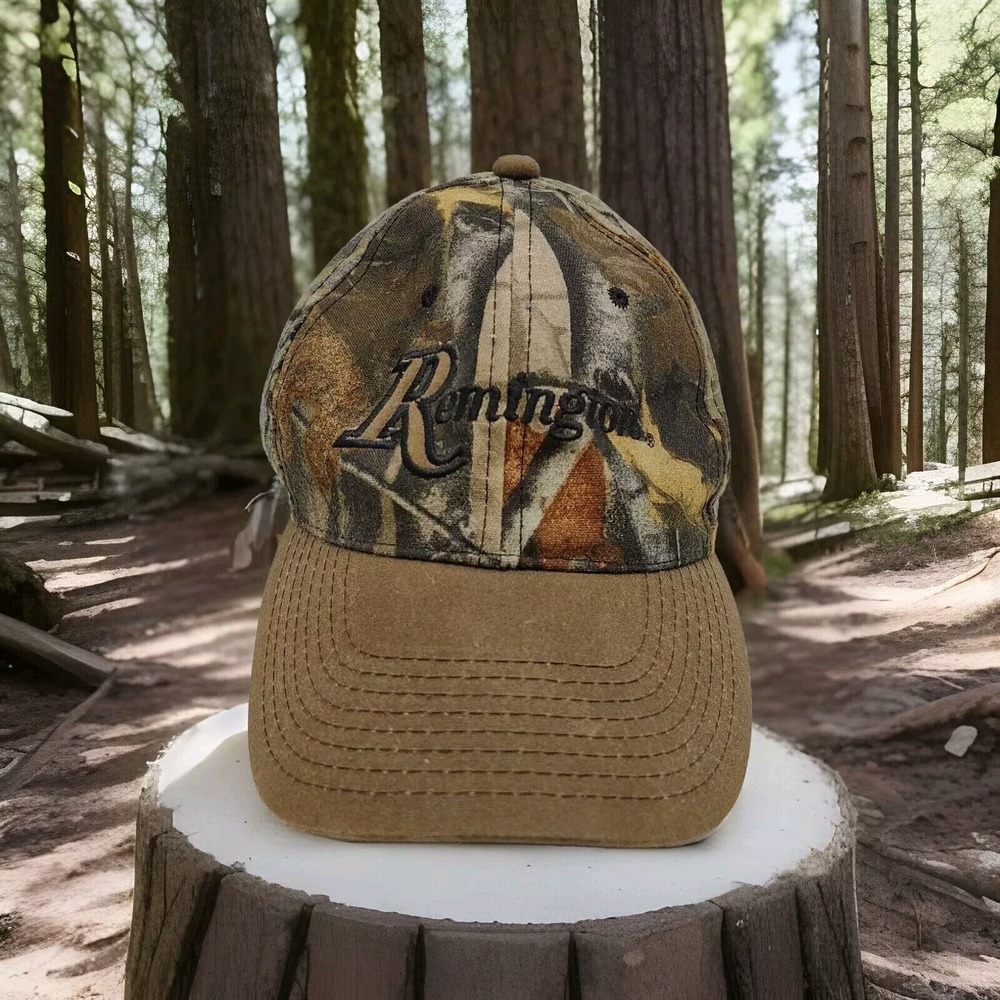 Remington Realtree Camouflage Pattern Outdoor Cap Embroidered Hook Loop‎ OSFM
